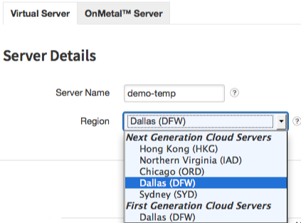 Choose a region. Your choice can affect network delivery speed.